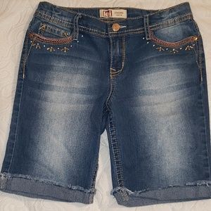 L.e.i. girls denim shorts